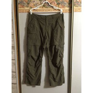 Eastern Mountain Sports 14 Short Green Cargo Outdoor Hiking Casual Straight Pant